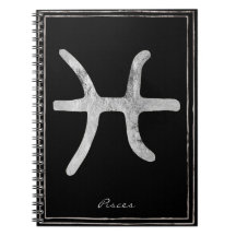 Pisces Hammersilber stilisierte Astrologie-Symbol