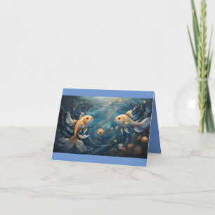 Pisces Happy Birthday Karte