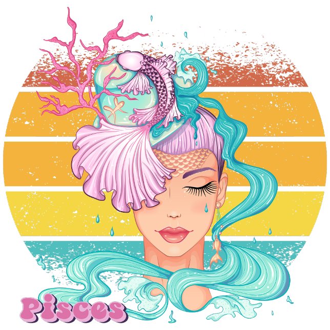 Pisces Hoodie (Pisces (February 19 - March 20):
"Dive into Fantasy, Where Reality Sets Free!")
