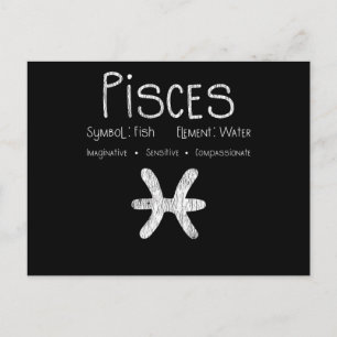 Pisces Horoscope Astrologie Star Sign Geburtstagsg Postkarte