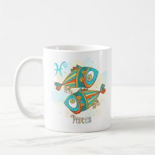 Pisces Horoscope Zodiac Feb 19 - März 20 Geburtsta Kaffeetasse