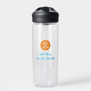 Pisces Horoscope Zodiac Sign Modern Minimalistisch Trinkflasche