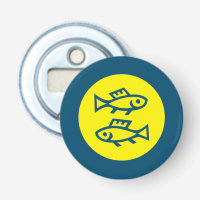 Pisces Horoskop Gelb Blau Modern Minimalistisch