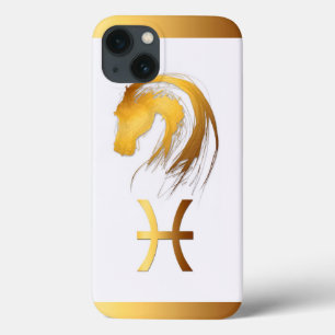 Pisces Horse Chinese and Western Astrology iPhone 13 Hülle