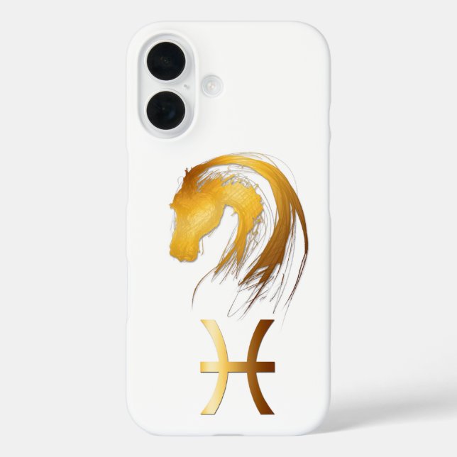 Pisces Horse Chinese Western Astrologie iPC Case-Mate iPhone Hülle (Rückseite)
