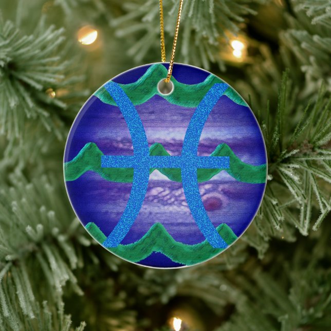 Pisces Keramik Ornament (Baum)