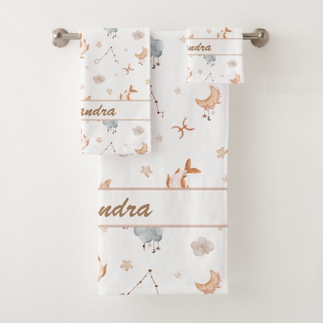 Pisces Kid | Dreamy & Soft for Little Fish Badhandtuch Set (Insitu)