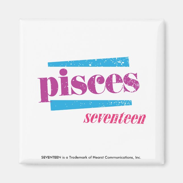 Pisces Lila Magnet (Vorne)