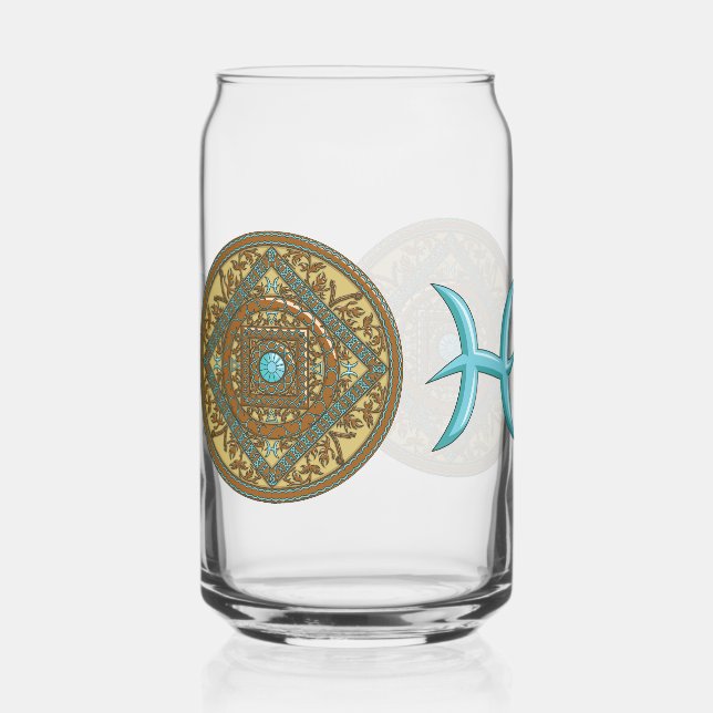 Pisces Mandala Dosenglas (Vorderseite)