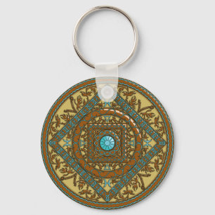 Pisces Mandala Keychain Schlüsselanhänger