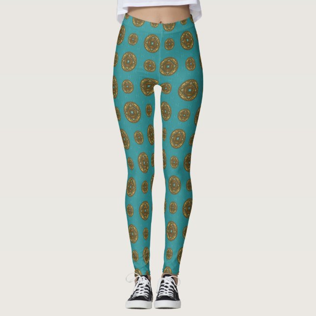 Pisces Mandala Leggings (Vorderseite)