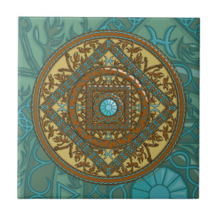 Pisces Mandala Tile Fliese