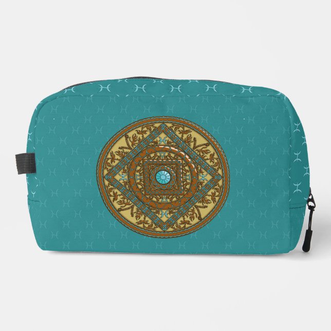 Pisces Mandala Waschbeutel (Vorderseite)