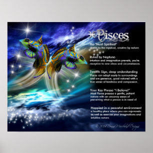 Pisces-Merkmale Poster