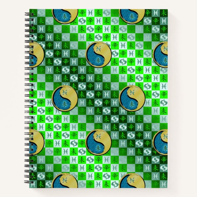 Pisces & Metal Goat Notizbuch (Vorderseite)