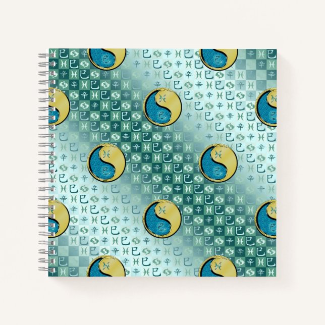 Pisces & Metal Snake Notizbuch (Vorderseite)