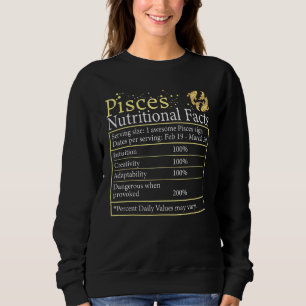 Pisces Nutrition Astrologie Zodiac Sign Horoskop w Sweatshirt
