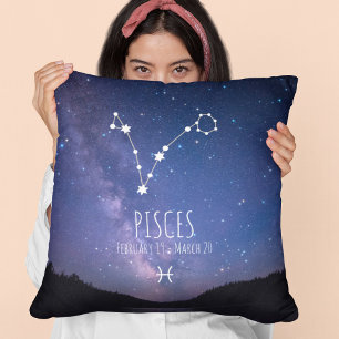 Pisces   Personalisierte Sternbilder Kissen
