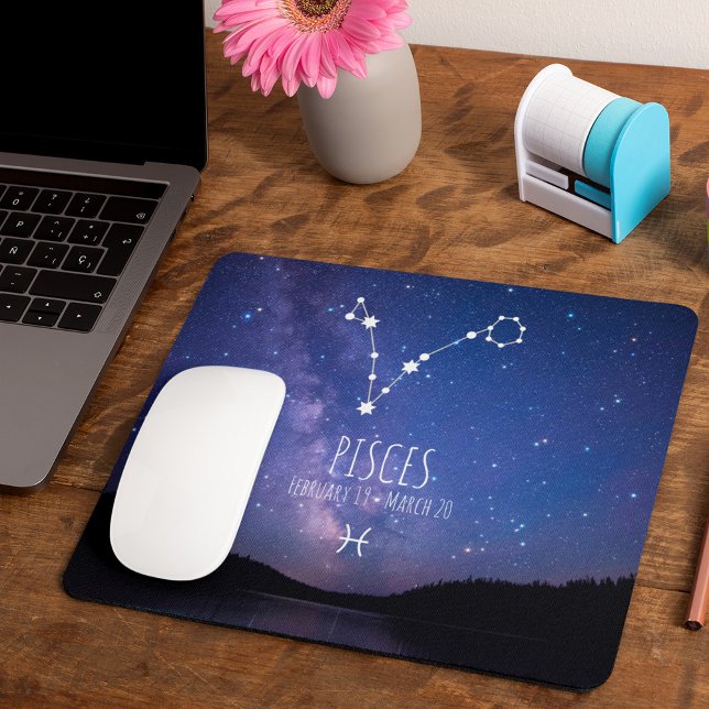 Pisces | Personalisierte Sternbilder Mousepad (Von Creator hochgeladen)