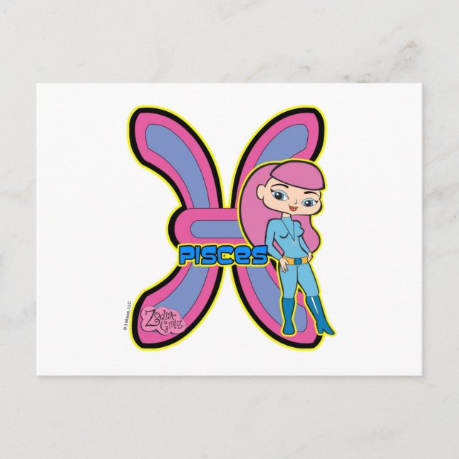 Pisces Postcard Postkarte (Vorderseite)