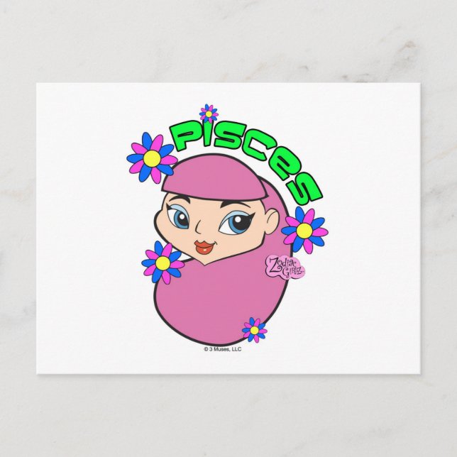 Pisces Postcard Postkarte (Vorderseite)