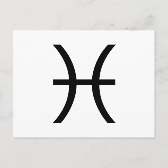 Pisces Postkarte (Vorderseite)