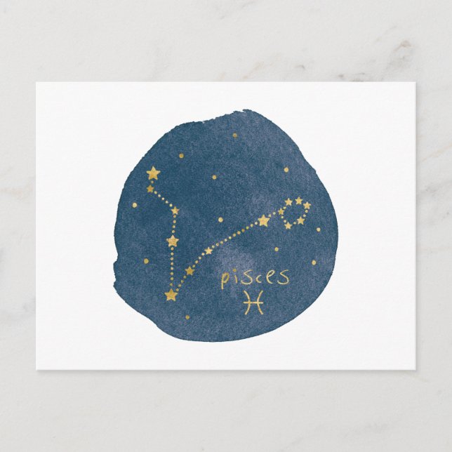 Pisces Postkarte (Vorderseite)