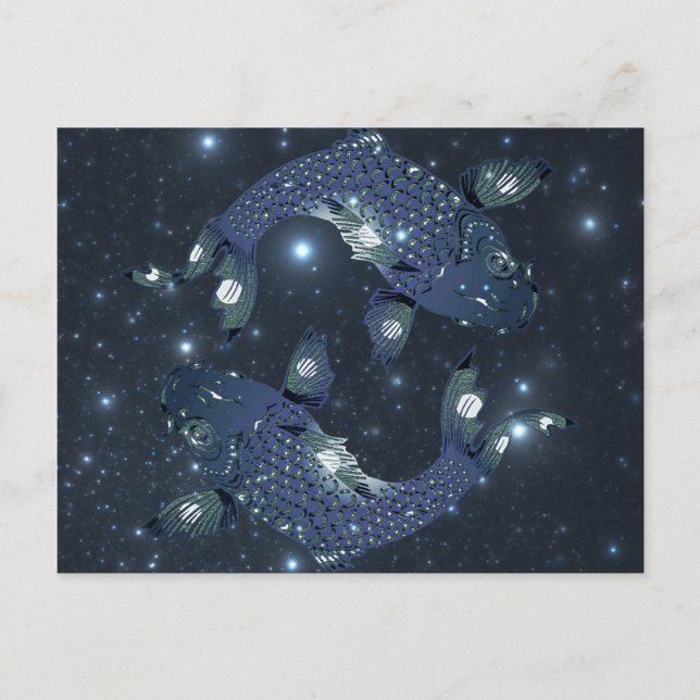 Pisces Postkarte (Vorderseite)