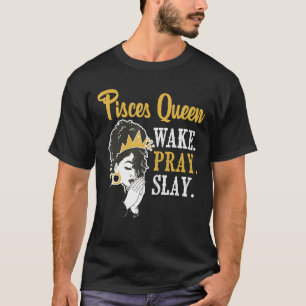 Pisces Queen Astrology Zodiac Sign Horoskop T-Shirt