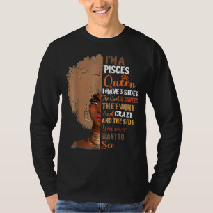 Pisces Queens Geboren im Februar März Afrikanisch  T-Shirt