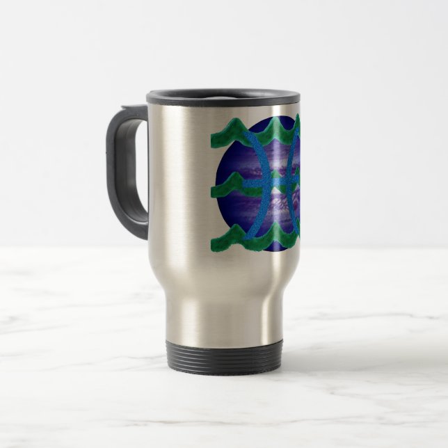 Pisces Reisebecher (Vorderseite Links)