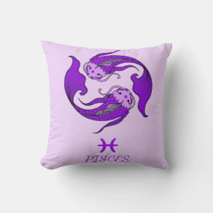 Pisces Reversible Throw Pillow Kissen