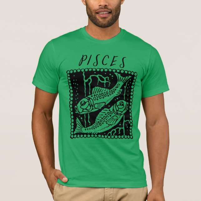 Pisces Season Zodiac-Logo-Logo T-Shirt (Vorderseite)