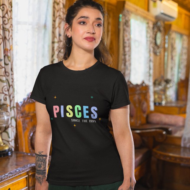 Pisces Sign Custom Birthday T - Shirt (Von Creator hochgeladen)
