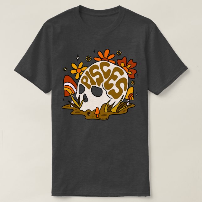 Pisces Skull T-Shirt (Design vorne)