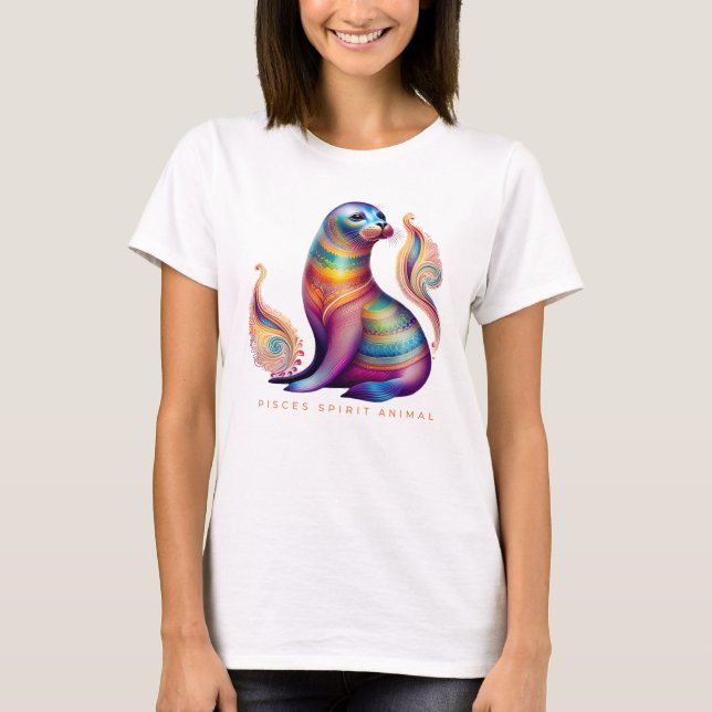 Pisces Spirit Animal Siegel Alebrije Female T-Shirt (Vorderseite)