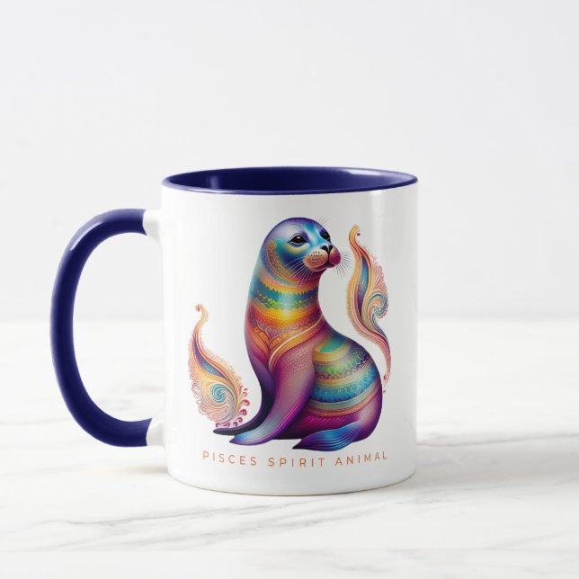 Pisces Spirit Animal Siegel Alebrije Female Tasse (Links)
