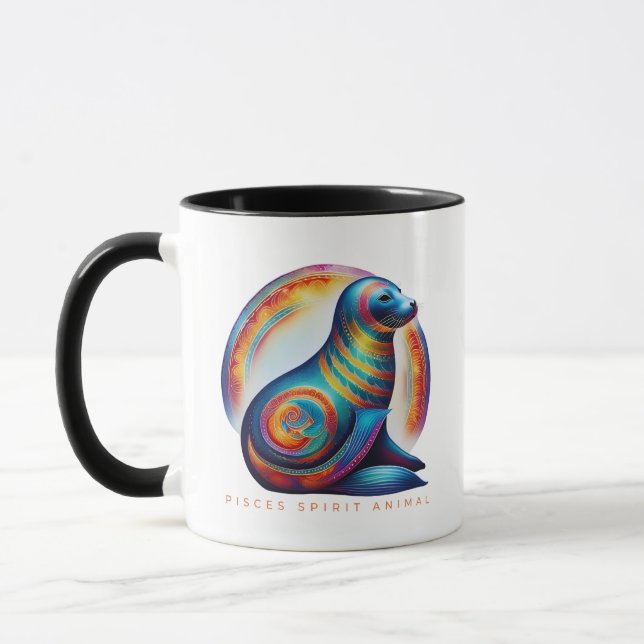 Pisces Spirit Animal Siegel Alebrije Male Tasse (Links)