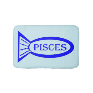 Pisces Star Sign Fish Bath Mat Badematte