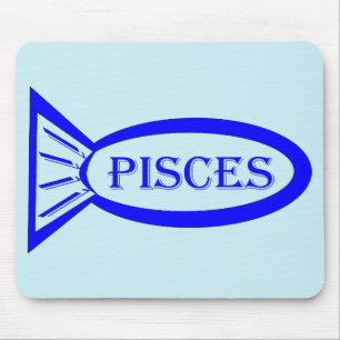 Pisces Star Sign Fish Mousepad