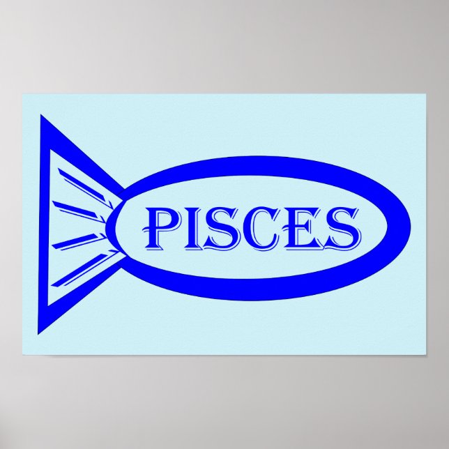 Pisces Star Sign Fish Poster (Vorne)