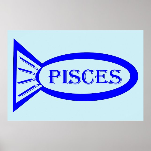 Pisces Star Sign Fish Poster (Vorne)