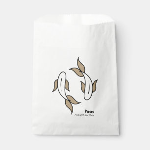Pisces the twin fish personalized party favour geschenktütchen