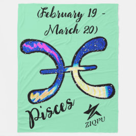 Pisces Throw Blanket Fleecedecke