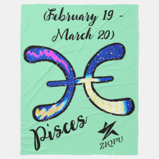 Pisces Throw Blanket Fleecedecke