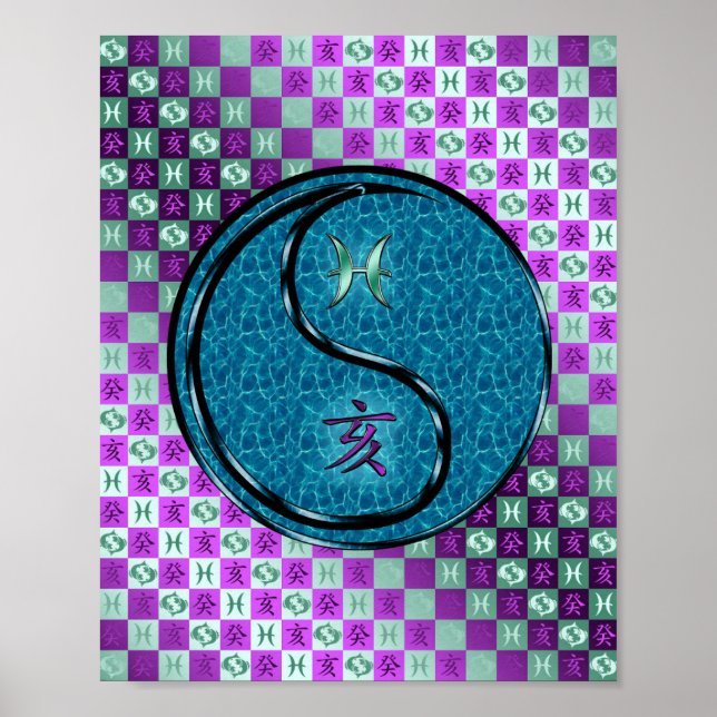 Pisces & Water Boar Poster (Vorne)