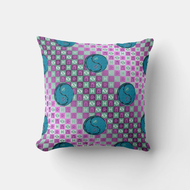 Pisces & Water Rooster Kissen (Vorderseite)