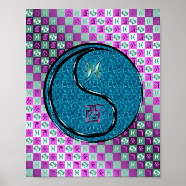 Pisces & Water Rooster Poster (Vorne)