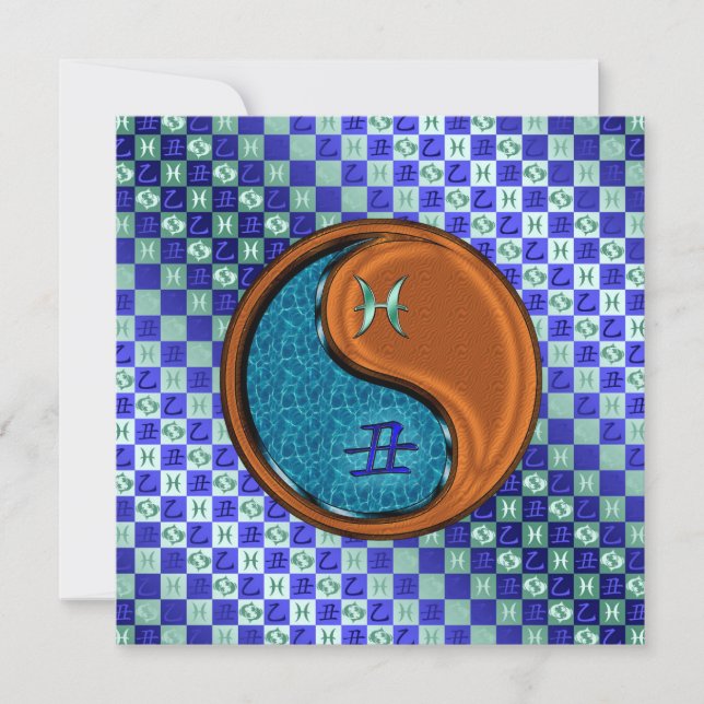 Pisces & Wood Rat Karte (Vorderseite)