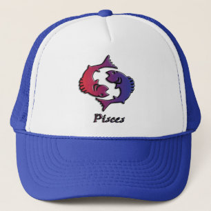 Pisces Zodiac Birth Sign Lila Astrologie Truckerkappe